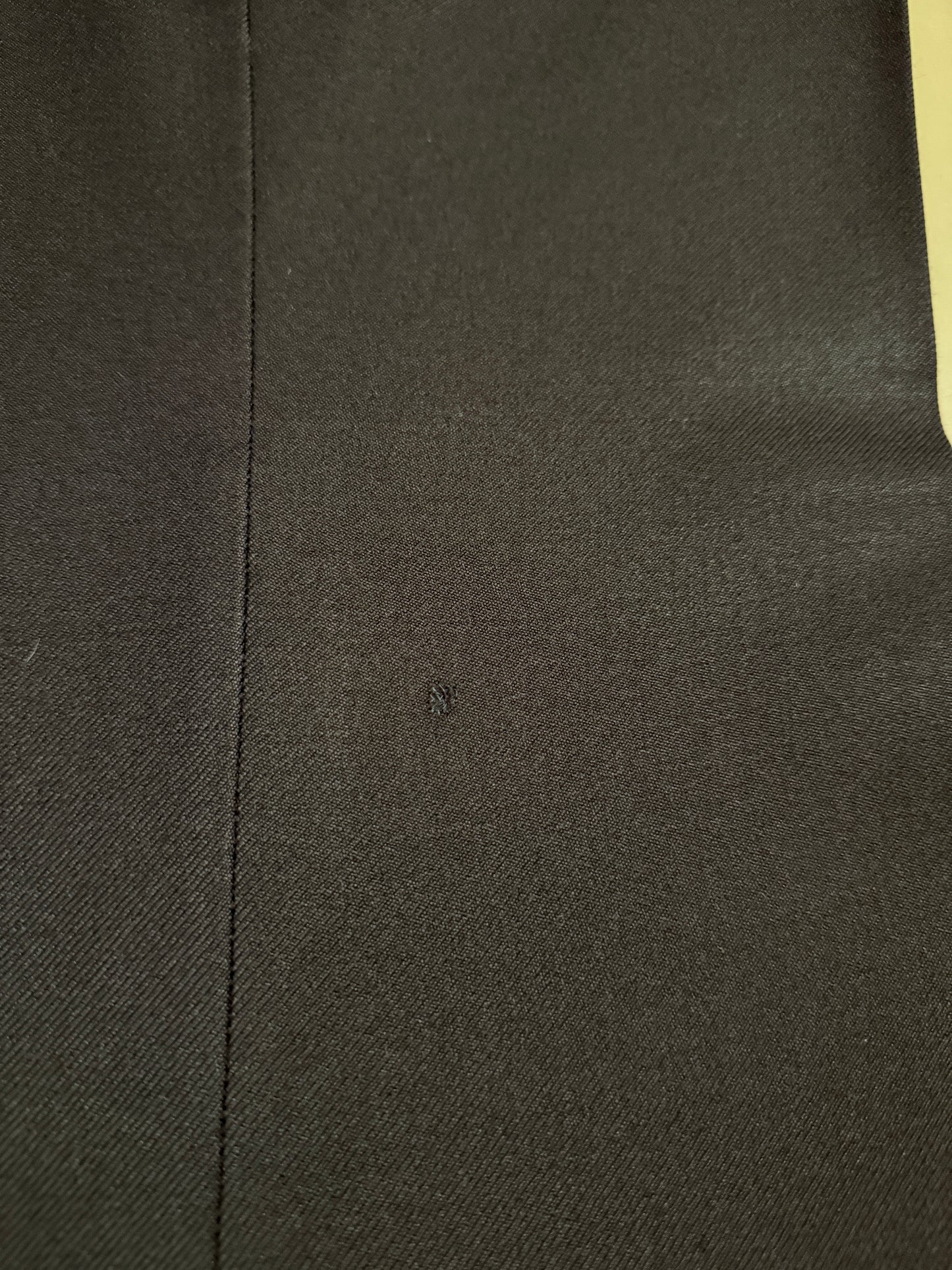 Completo 3 pezzi anni ‘70 a zampa in flanella marrone - tg. 44/46