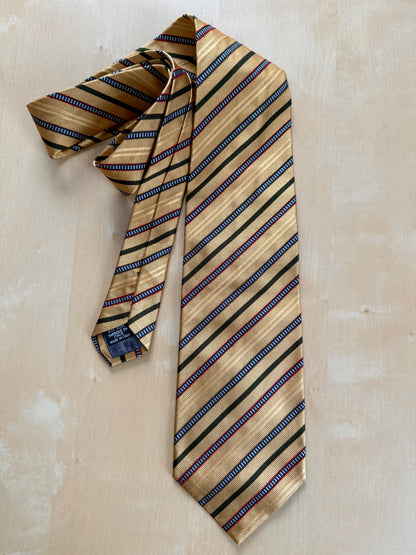 Cravatta Gianfranco Ferrè giallo oro righe