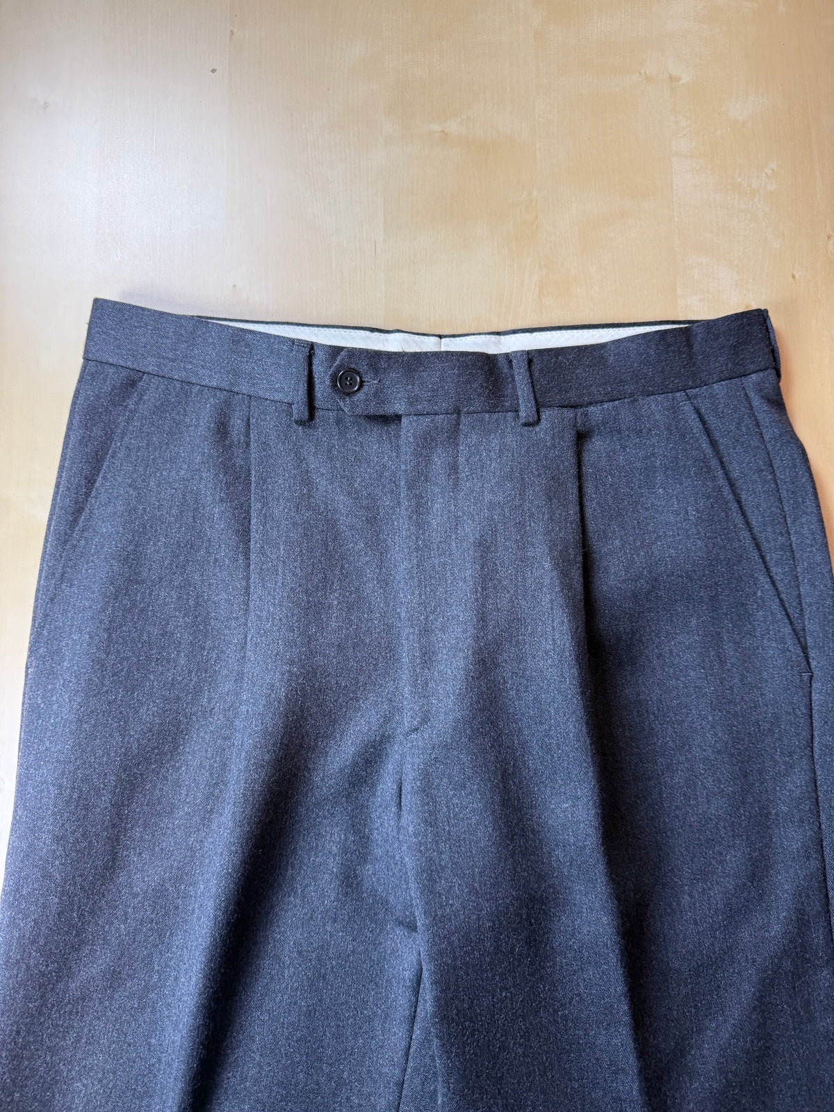 Pantaloni flanella grigio antracite anni '90 - tg. 50