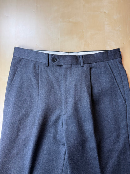 Pantaloni flanella grigio antracite anni '90 - tg. 50