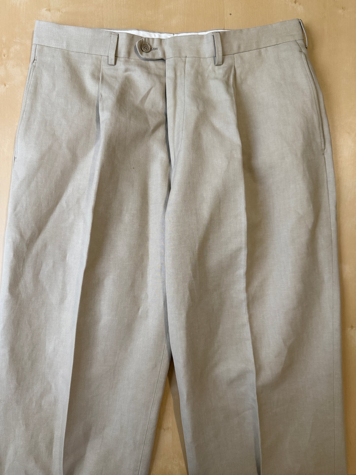 Completo beige in lino e cotone - tg. 52