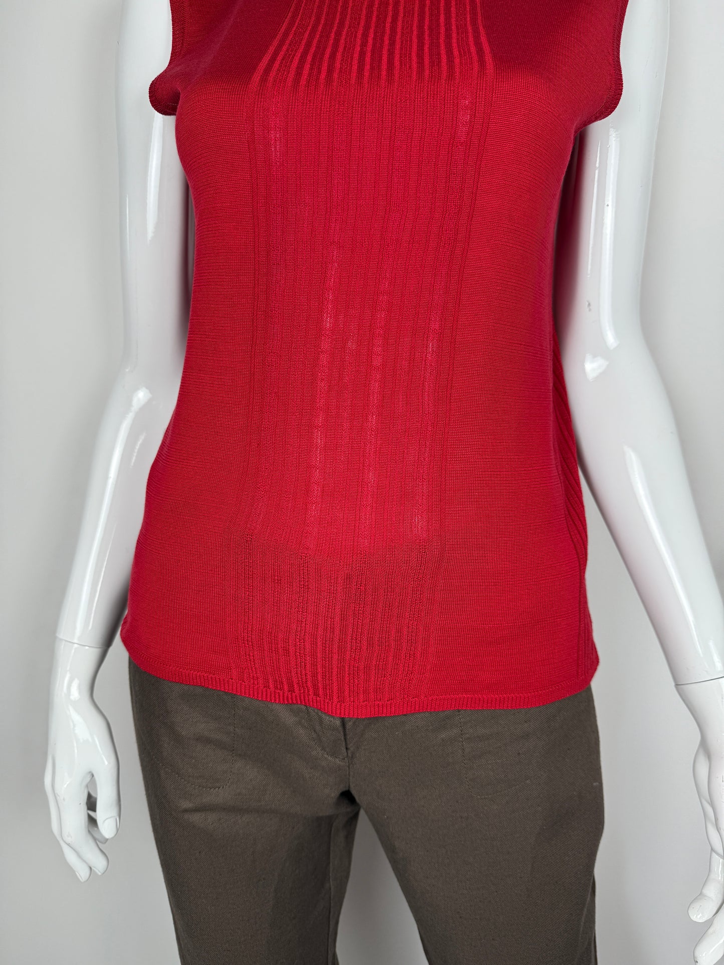 Maglia dolcevita smanicata in pura seta La Perla Malizia - tg. M