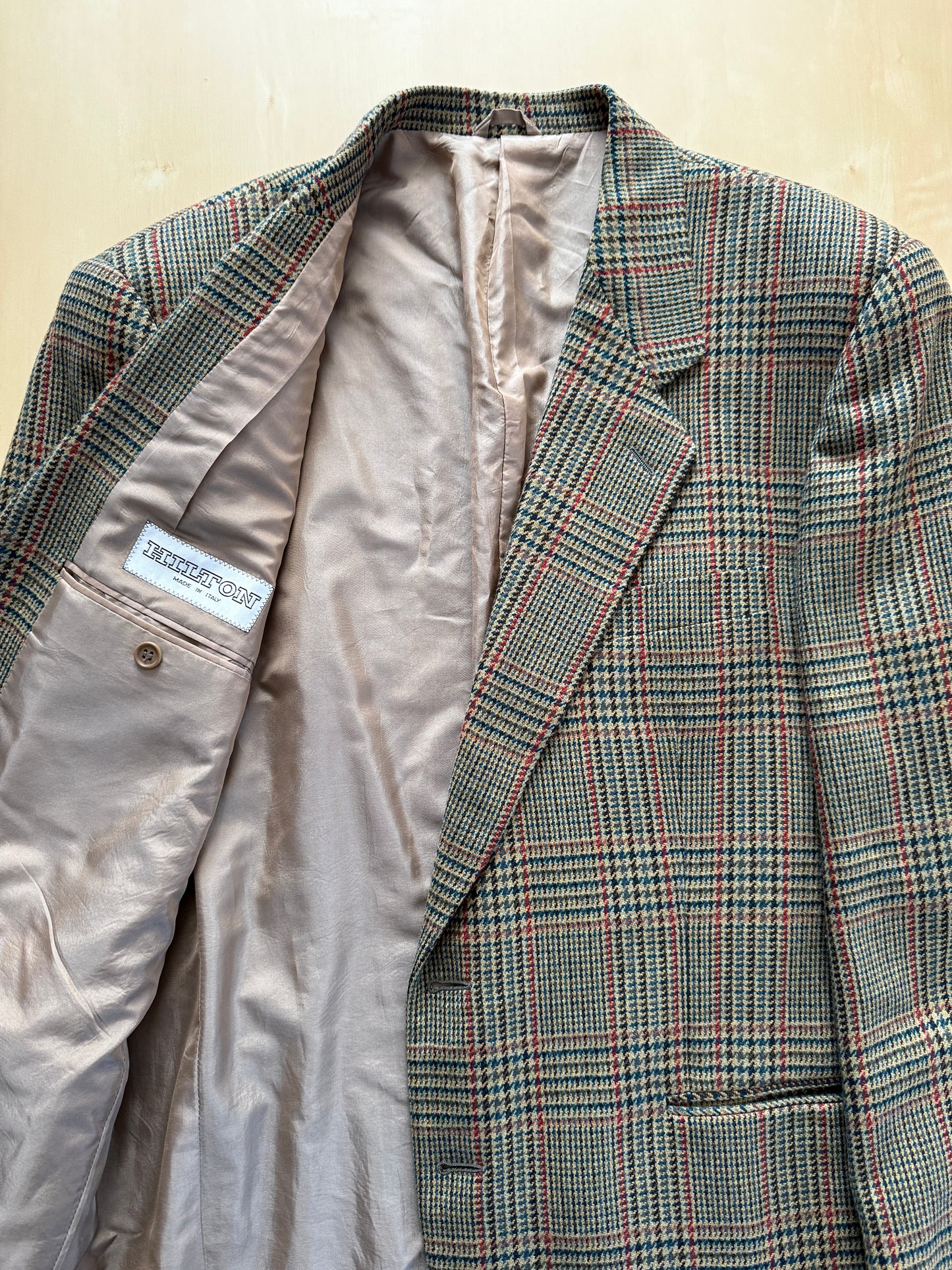 Giacca Hilton anni ‘80 principe di Galles lana e cashmere  - tg. 52