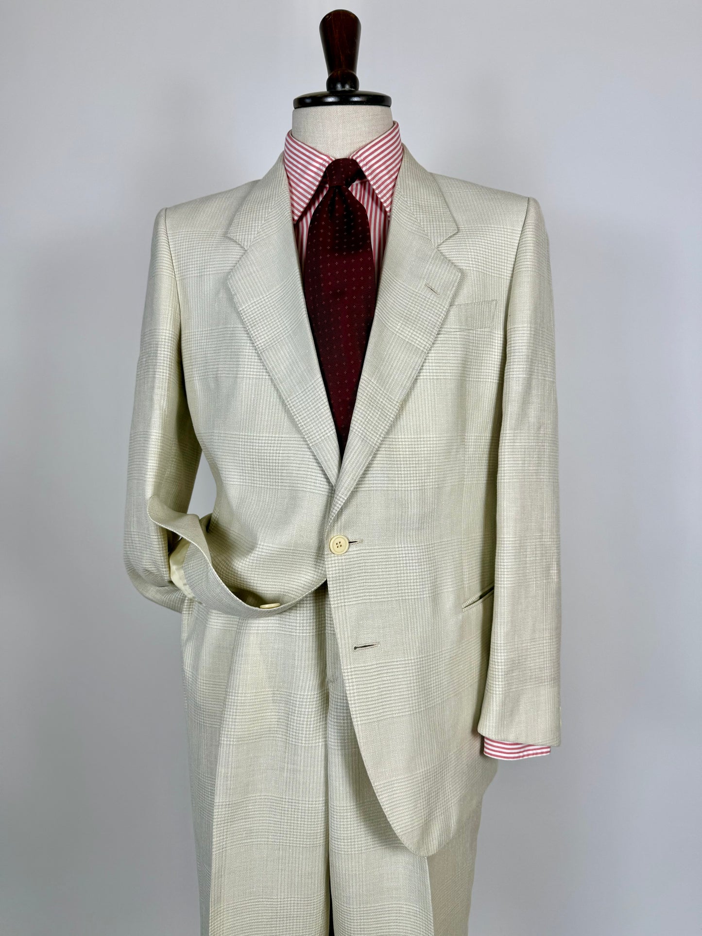 Completo Galles lino e lana anni '70/'80 - tg. 50 drop 7