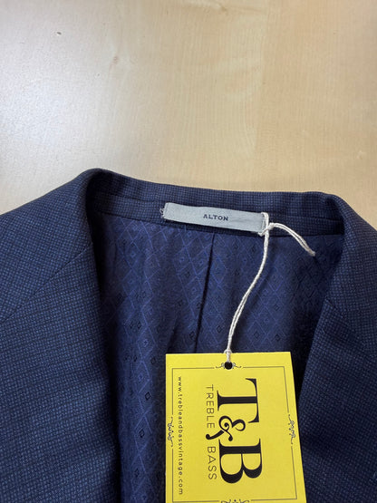 Giacca Boglioli flanella blu micro quadretti - tg. 46/48