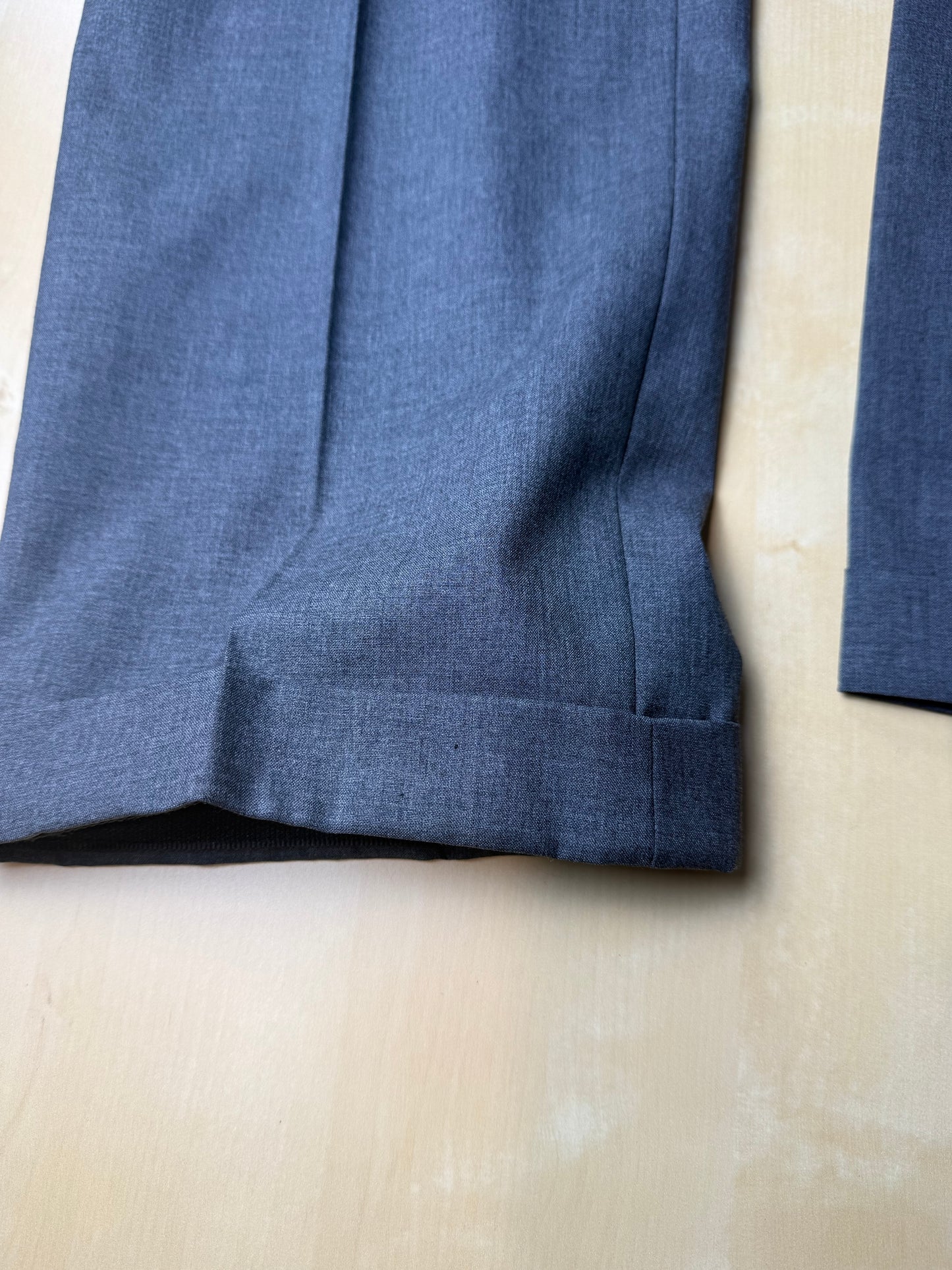 Pantaloni fresco lana grigio antracite anni '80 - tg. 48