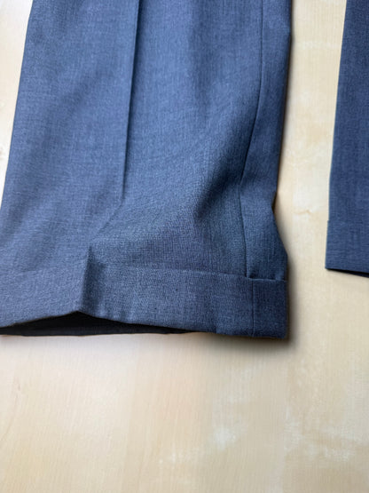 Pantaloni fresco lana grigio antracite anni '80 - tg. 48