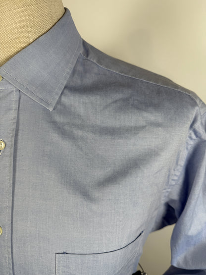 Camicia Burberrys anni ‘90 azzurra in Oxford leggero - tg. L collo 41