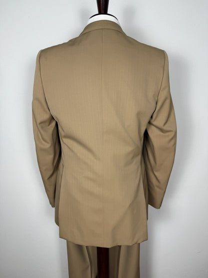 Completo doppiopetto Forall anni '70/'80 in twill beige (NOS) - tg.48