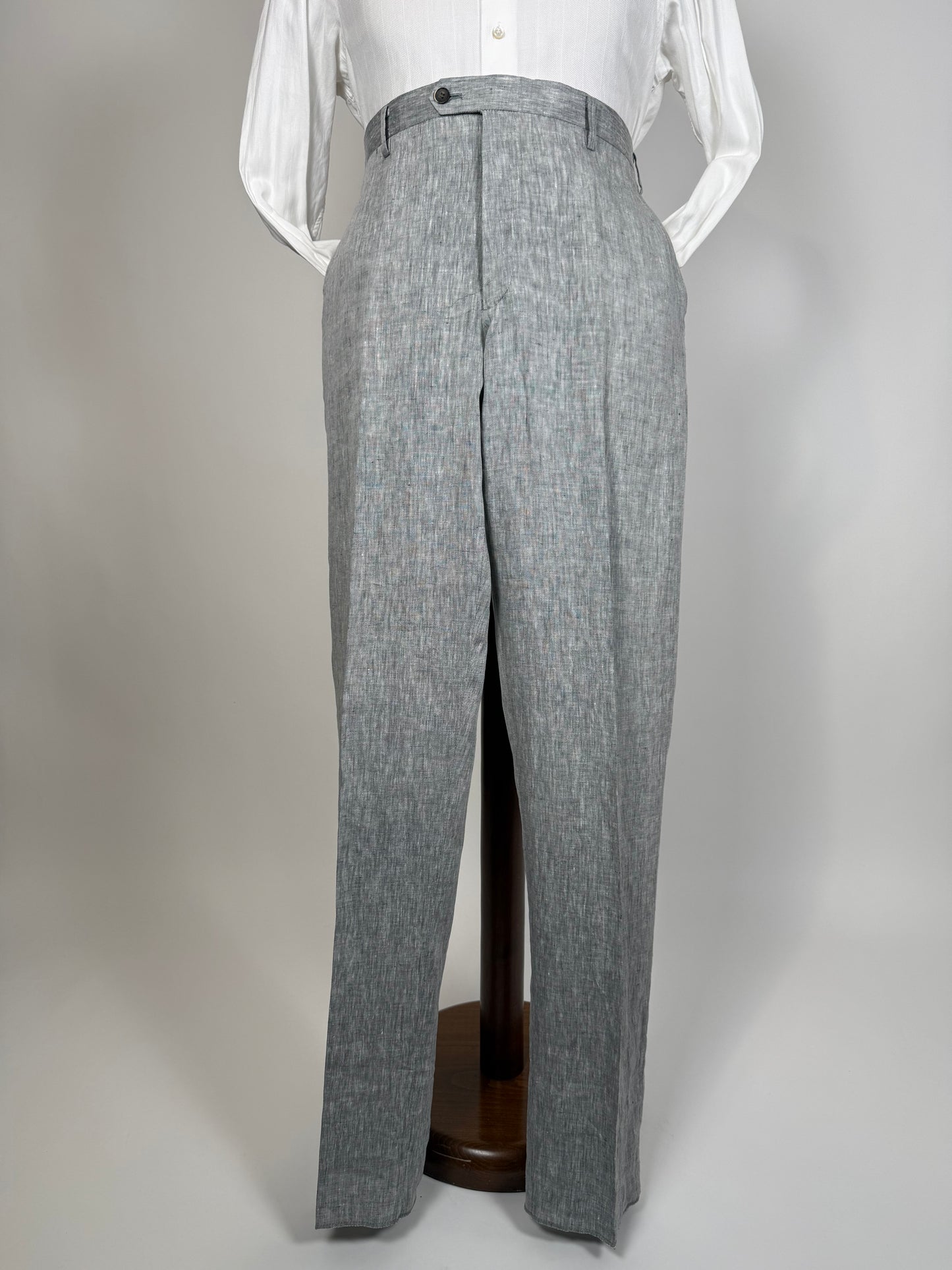 Completo in lino grigio chiaro (nuovo) - tg. 54/56