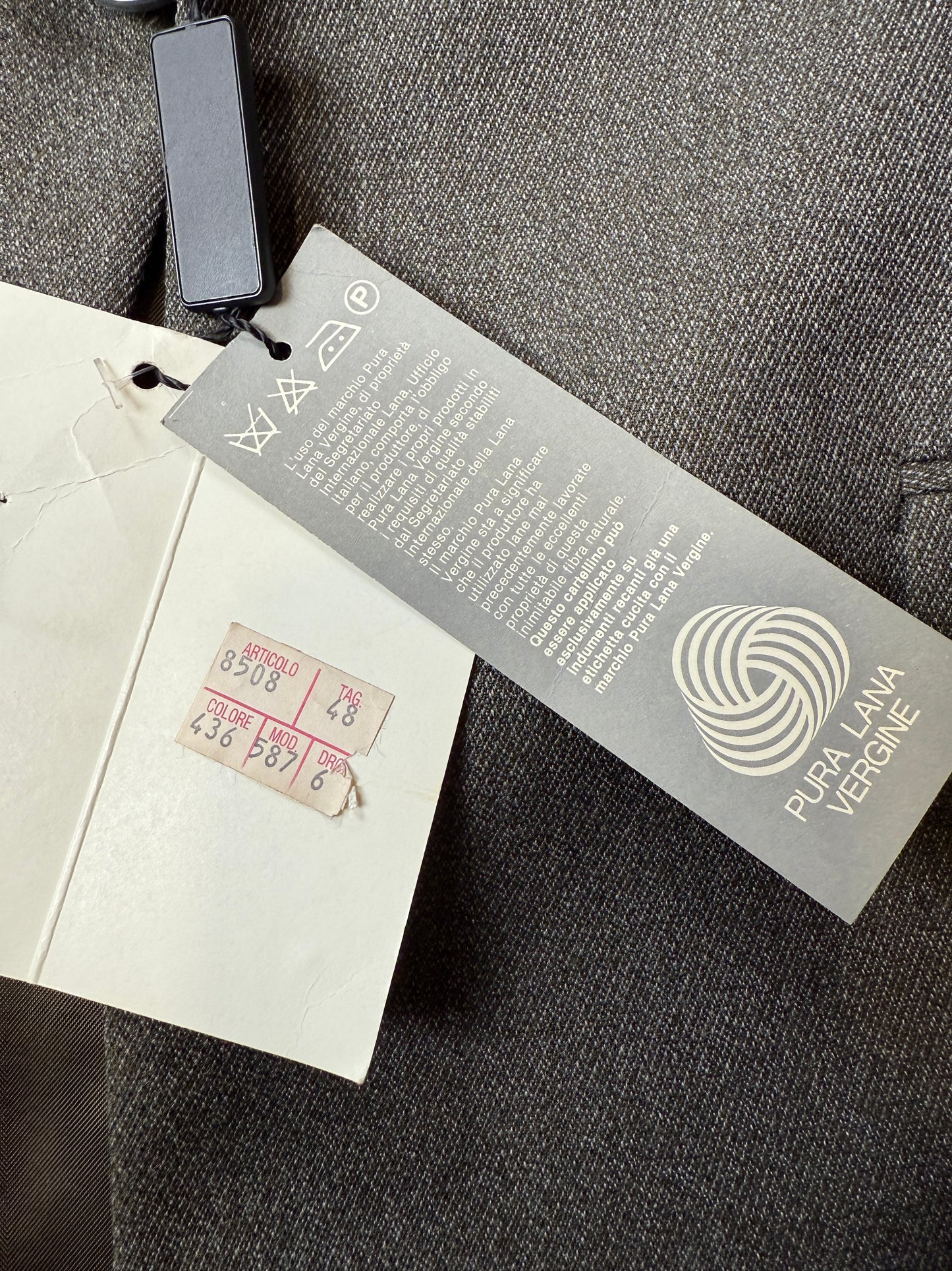 Completo anni ‘80 in covert verde/cachi (NOS) - tg. 48