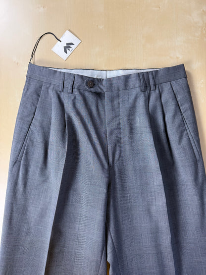 Pantaloni fresco lana principe di Galles anni '80 (NOS) - tg. 46/48
