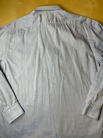 Camicia Burberrys anni ‘90 azzurra in Oxford leggero - tg. L collo 41