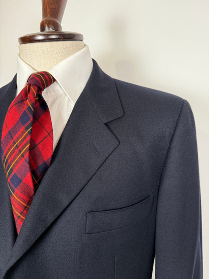 Giacca Burberrys anni ‘90 in flanella blu navy - tg. 50/52