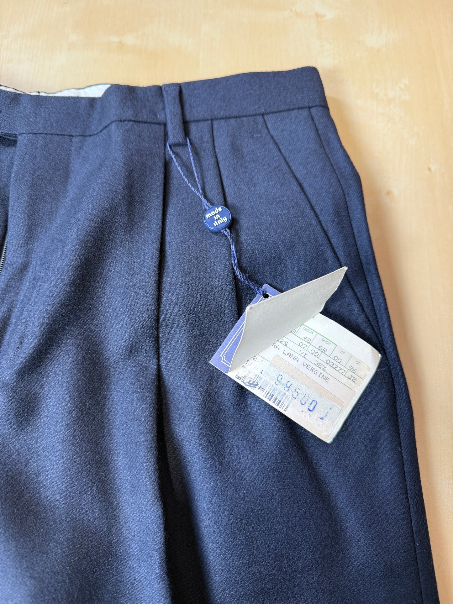 Pantaloni flanella blu notte (NOS) - tg. 46/48