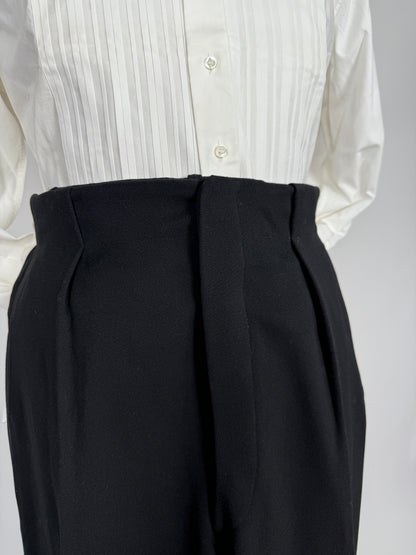 Smoking sartoriale anni ‘40/‘50 monopetto revers a lancia - tg. 46/48