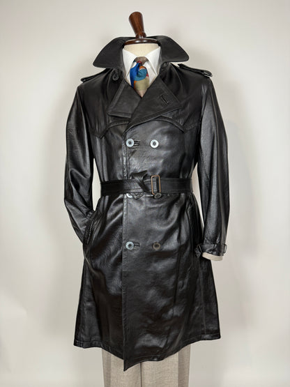 Trench anni ‘70 in pelle - tg. 44/46