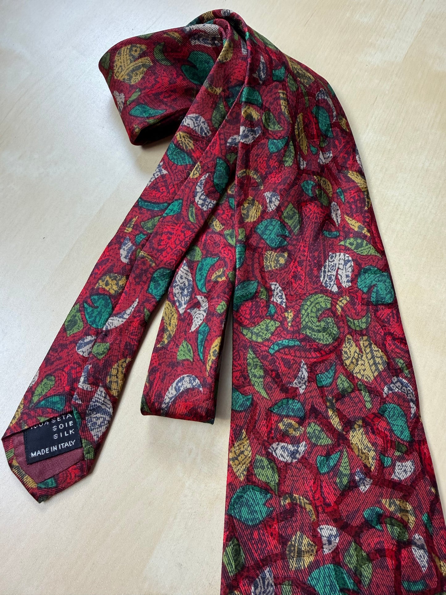 Cravatta Missoni rossa jacquard