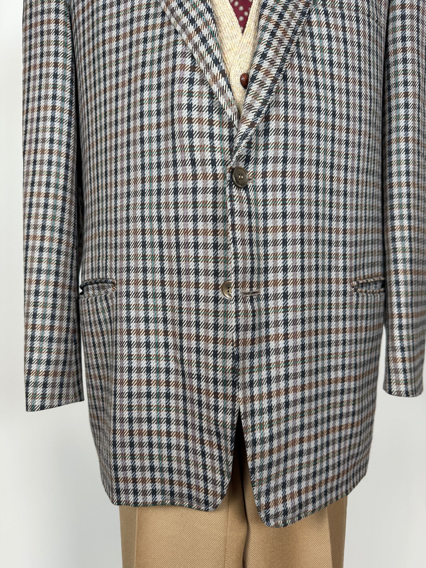 Giacca anni ‘70/‘80 quadri check - tg. 58