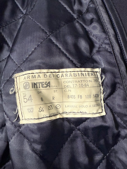 Soprabito doppiopetto Arma dei Carabinieri anni ‘80 serge blu - tg. 48-50