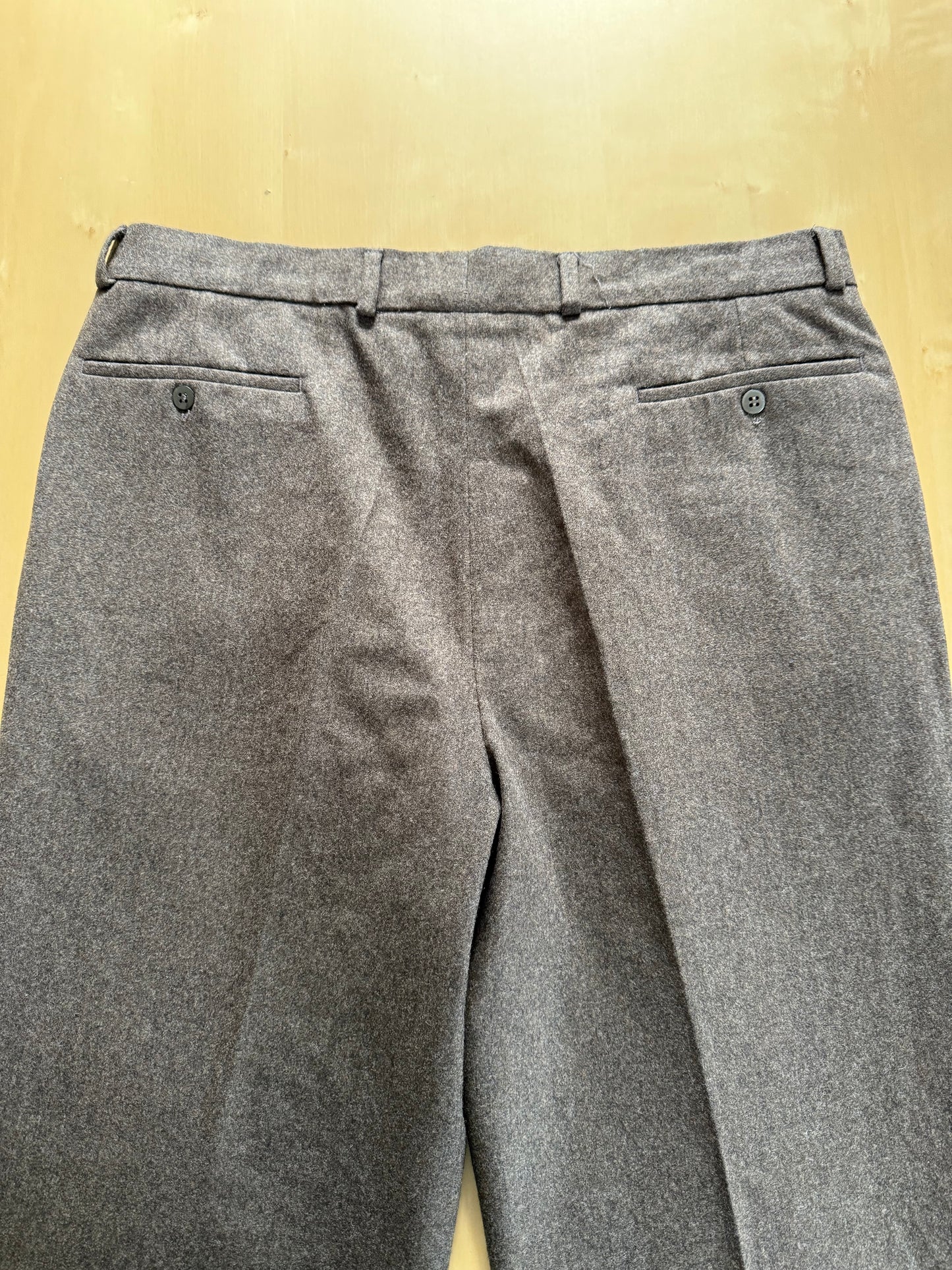Pantaloni in flanella marrone anni ‘80 - tg. 52