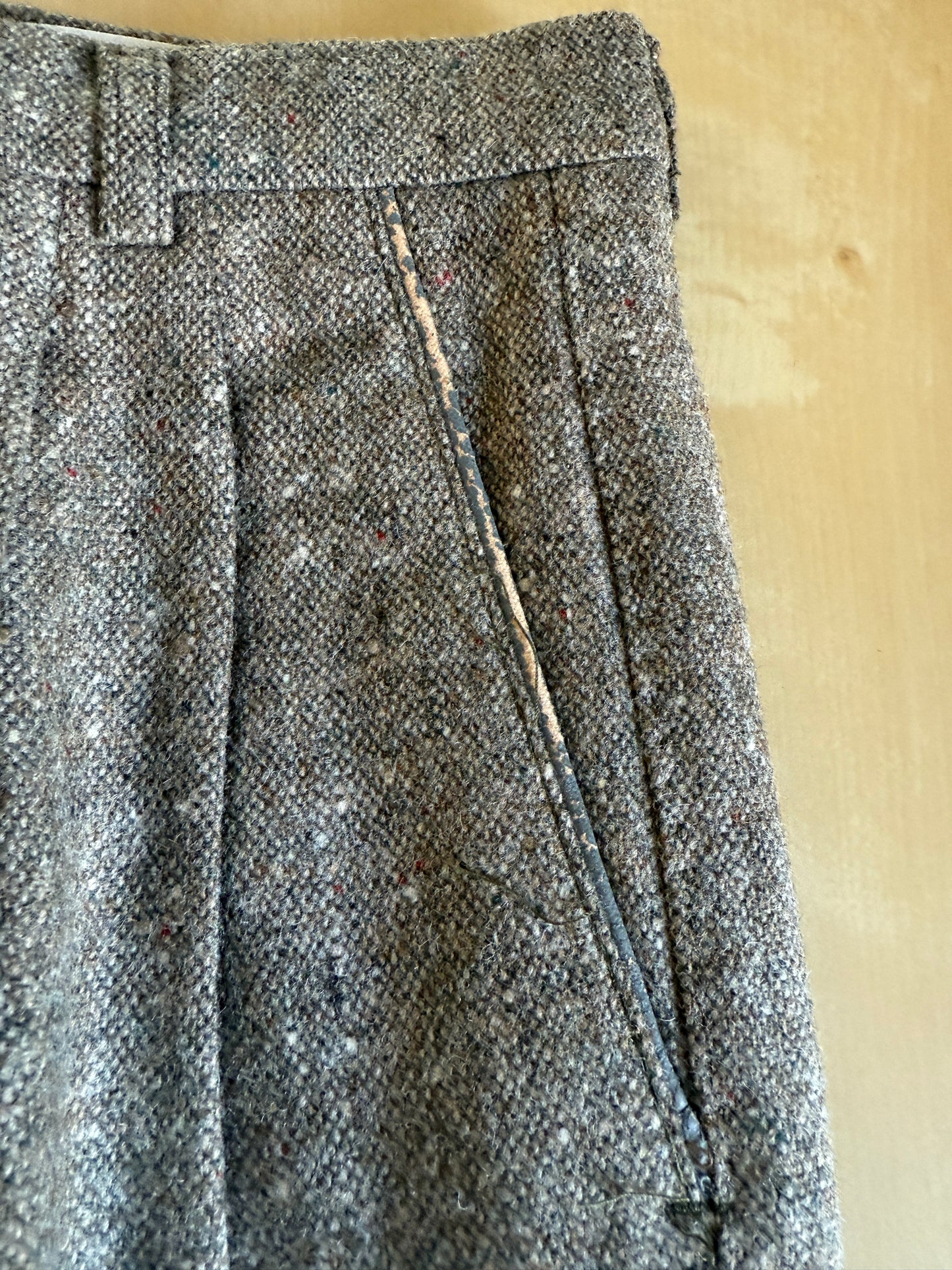 Pantaloni anni ‘70 donegal tweed (NOS) - tg. 44