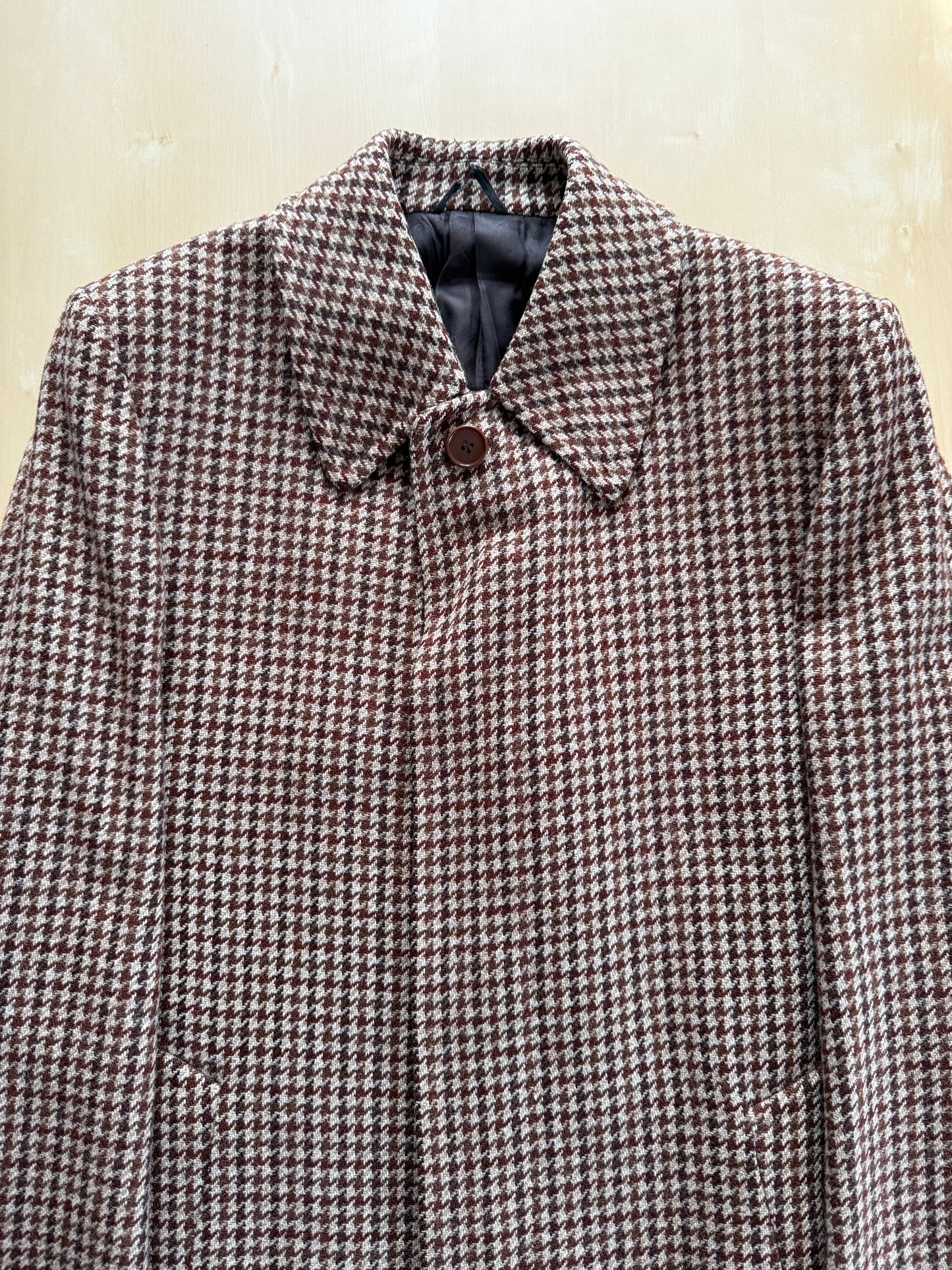 Cappotto anni ‘70 tweed pied-de-poule - tg. 44-46