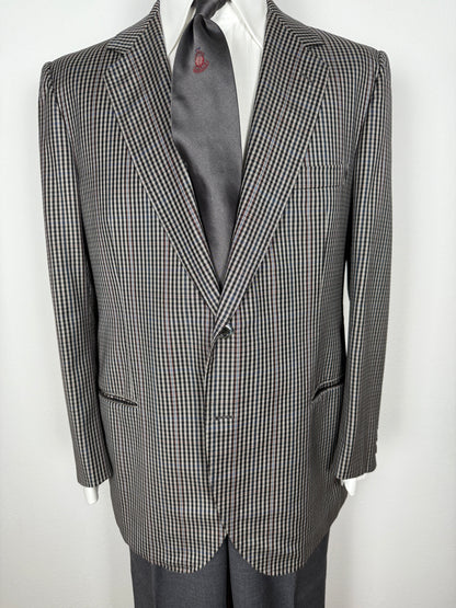 Giacca sartoriale in flanella pettinata check - tg. 50/52