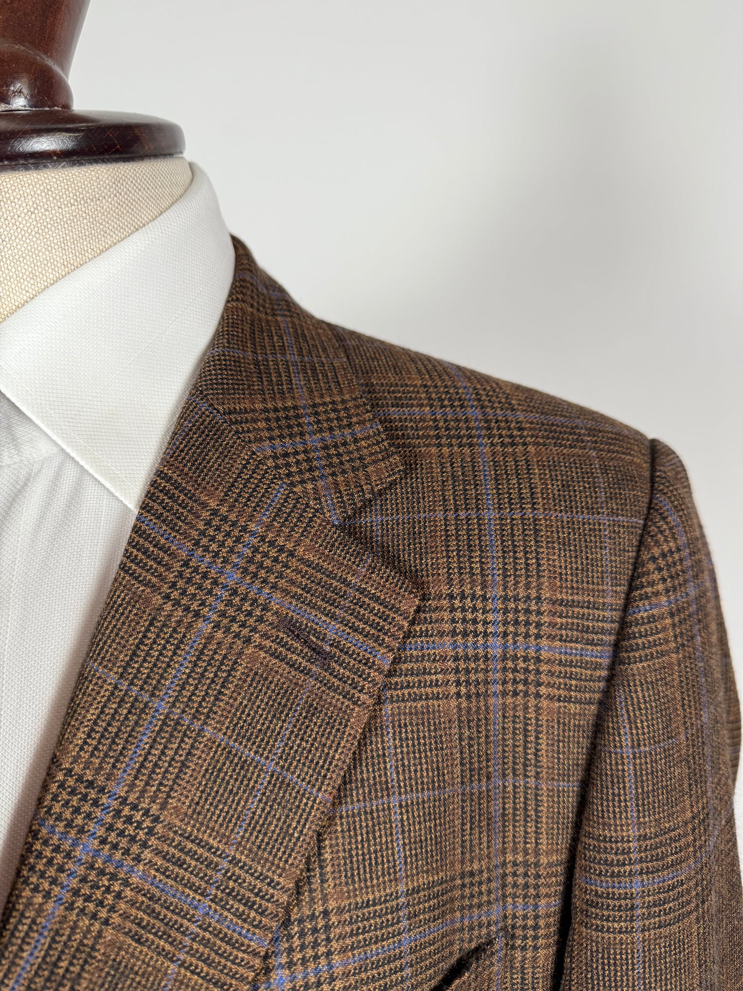 Giacca Cantarelli principe Galles marrone lana e cashmere - tg. 56 drop basso