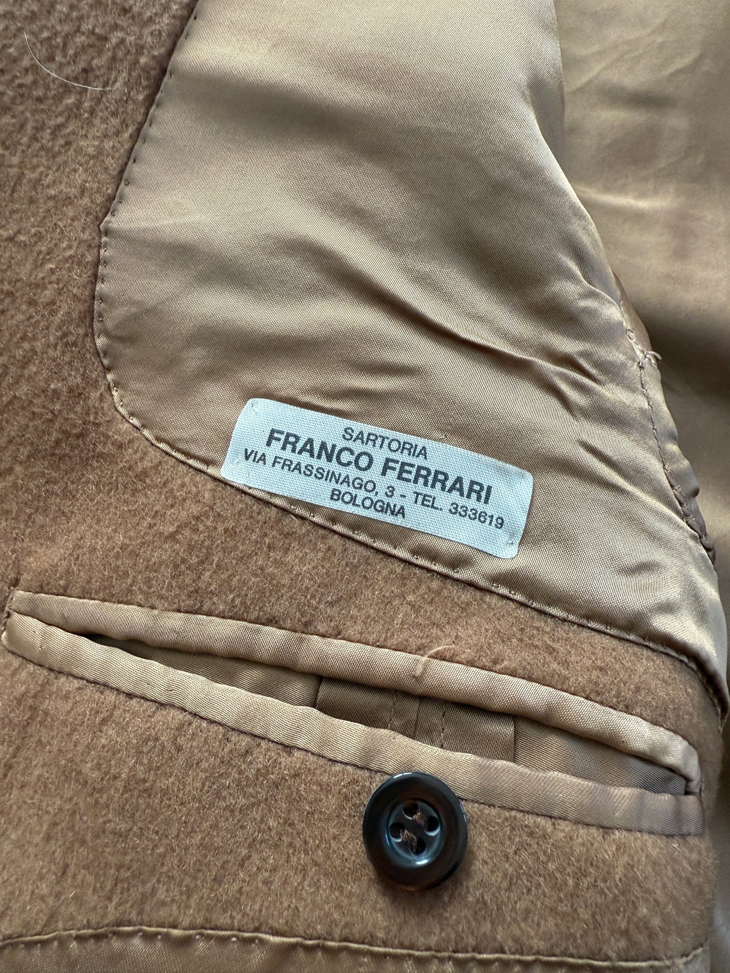 Cappotto cammello sartoriale anni ‘70/‘80 - tg. 48-50