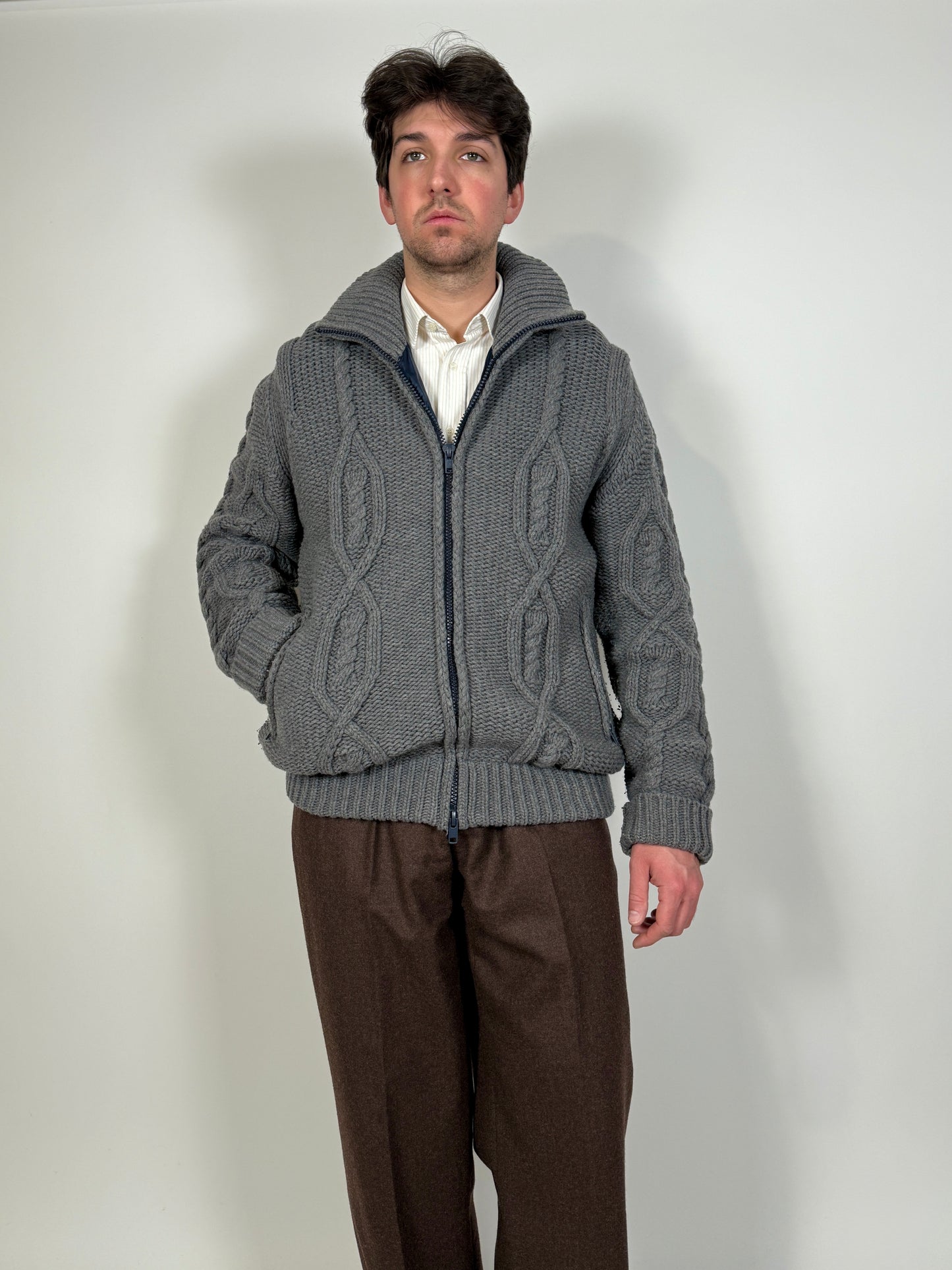 Cardigan-giubbotto Woolrich misto lana - XL