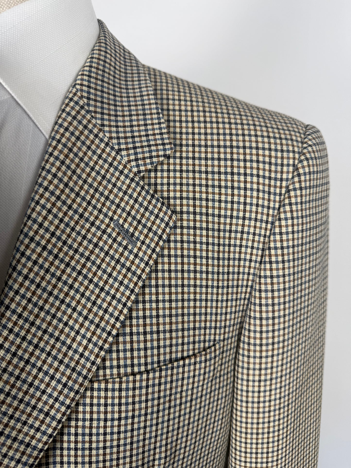 Giacca estiva Pierre Cardin anni '90 super twist quadretti - tg. 50