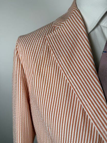 Giacca Tagliatore in seersucker rosso - tg. 50