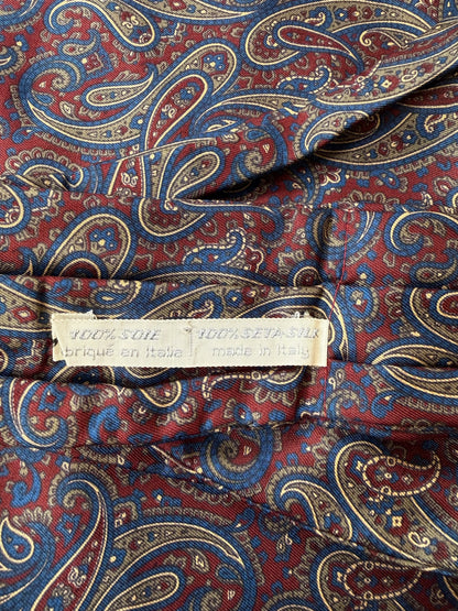 Ascot paisley rosso e blu