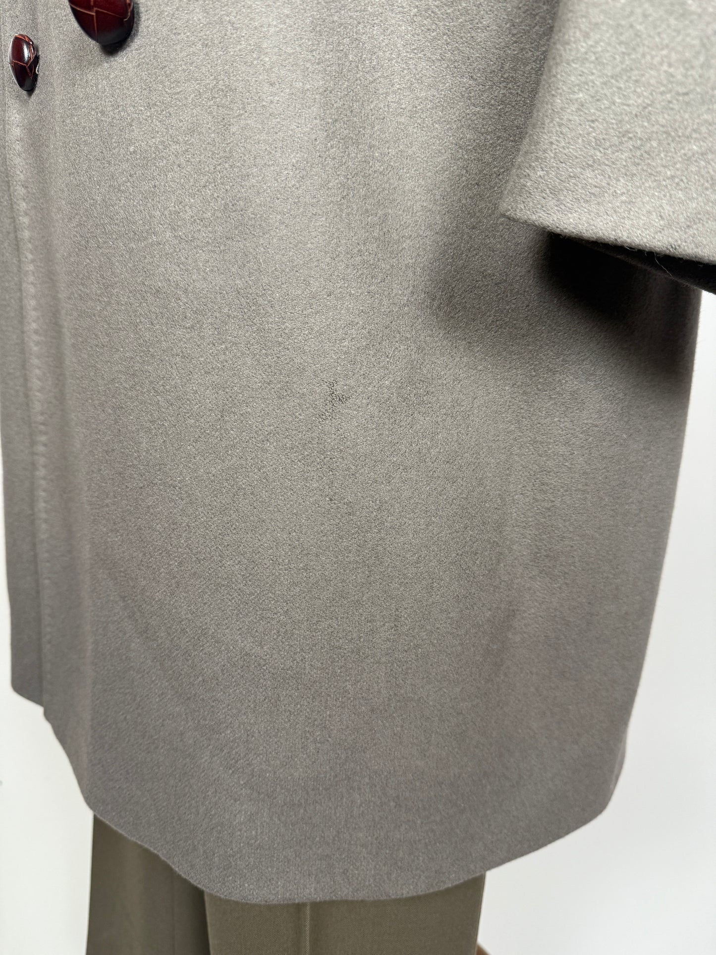 Cappotto De Paz doppiopetto grigio/cachi - tg. 56-58