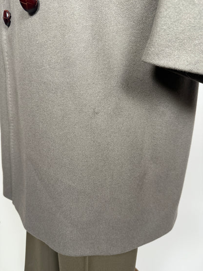 Cappotto De Paz doppiopetto grigio/cachi - tg. 56-58