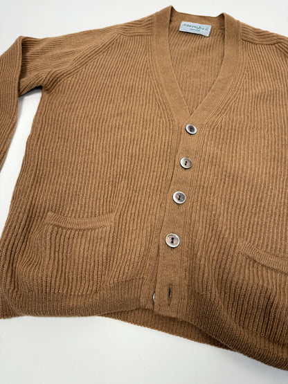 Cardigan costa inglese 100% cammello - M/L