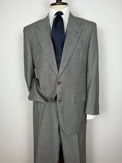 Completo anni ‘80 in flanella principe di Galles - tg. 50