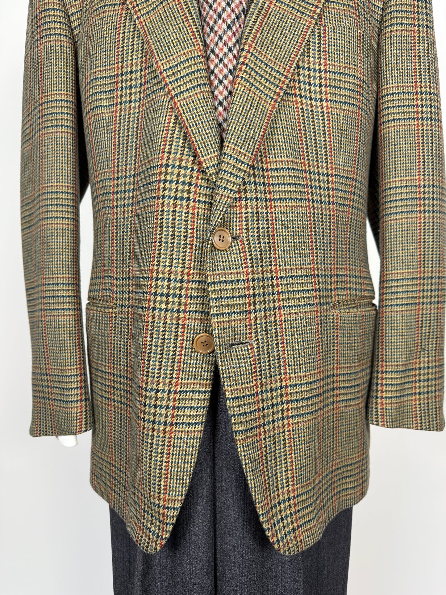 Giacca Hilton anni ‘80 principe di Galles lana e cashmere  - tg. 52