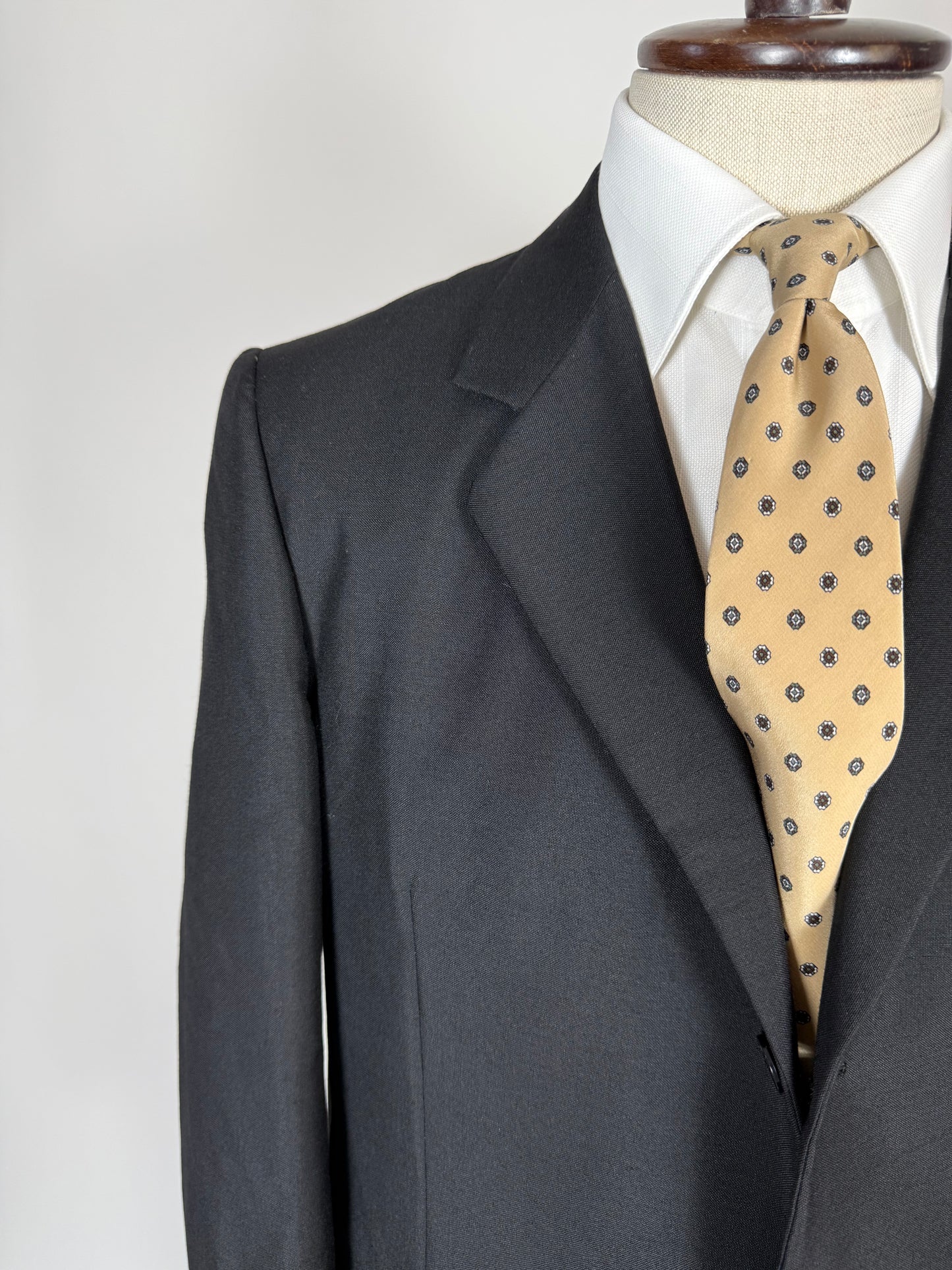 Giacca anni '60 lana-mohair blu - tg. 52 lunga