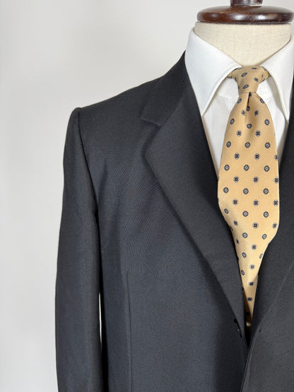 Giacca anni '60 lana-mohair blu - tg. 52 lunga