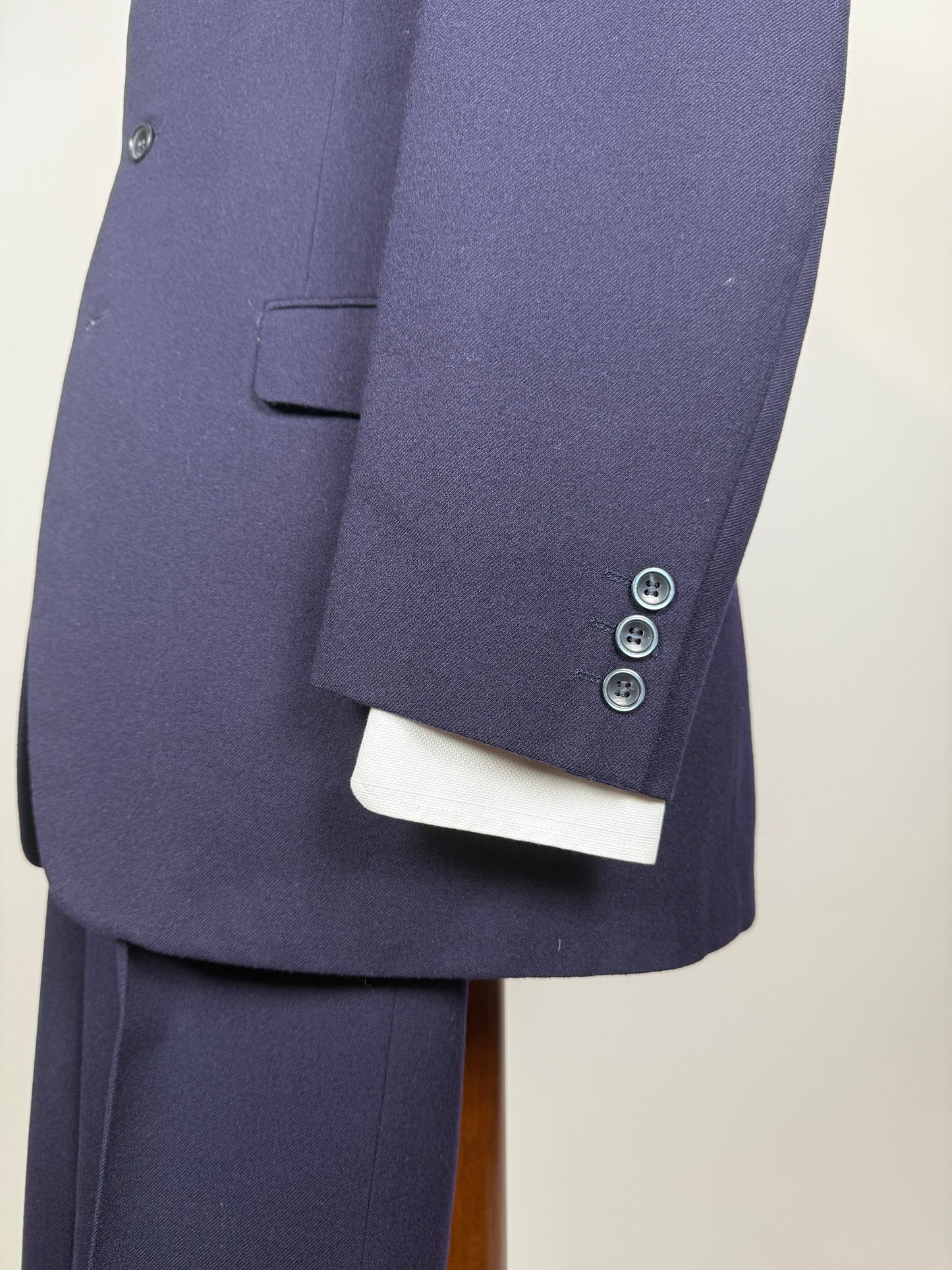 Completo anni ‘60 flanella blu - tg. 46