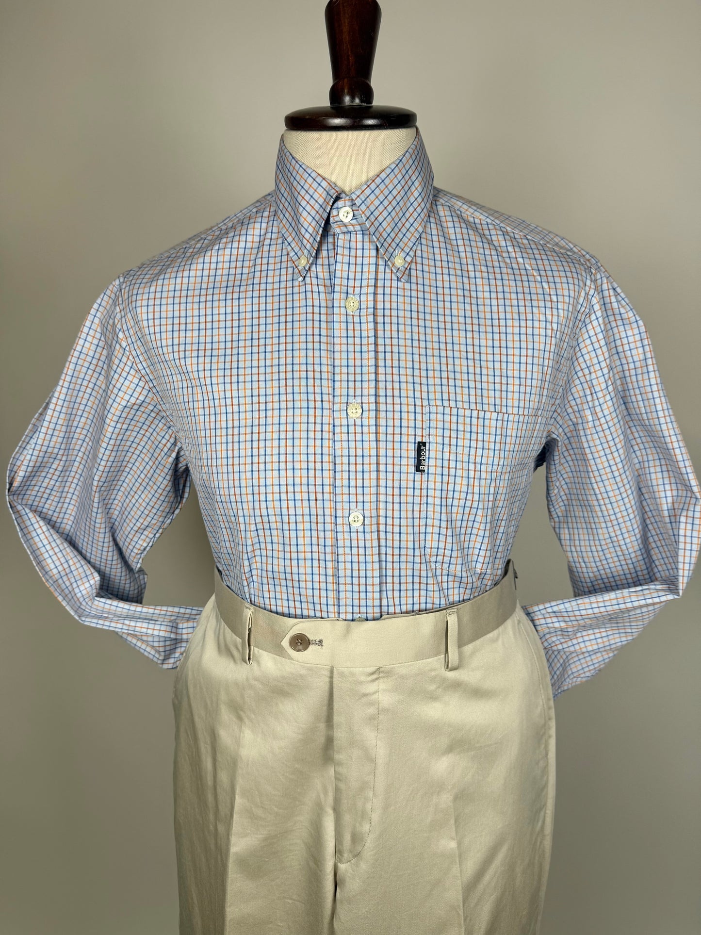 Camicia Barbour Oxford quadretti - M collo 39