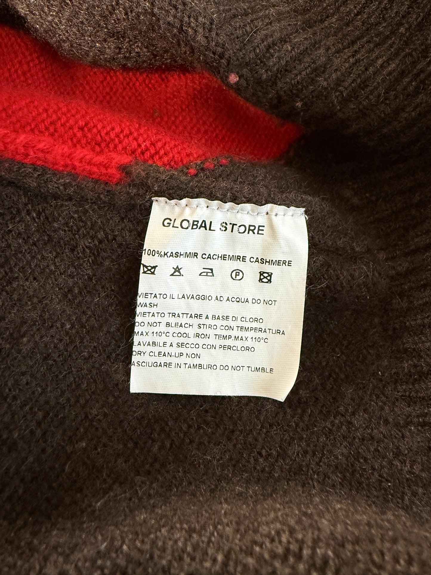 Pullover losanghe Cains Moore 100% cashmere - XL (54)