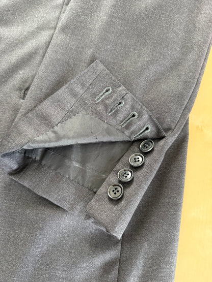 Completo sartoriale flanella pettinata grigio antracite - tg. 52/54, drop basso