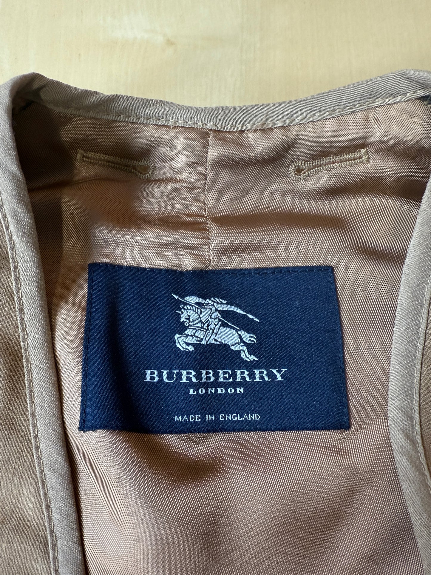 Burberry, warmer interno in pura lana per trench e impermeabili (nuovo) - tg. 50