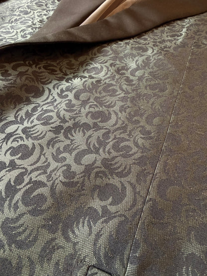 Giacca da smoking Pal Zileri anni '80 in seta shantung damascata - tg. 52