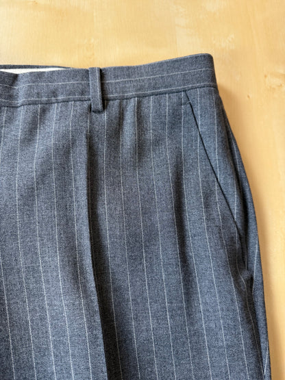 Completo estivo Sartoria Partenopea fresco lana grigio gessato - tg. 50/52