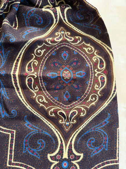 Sciarpa tubolare in flanella di lana paisley