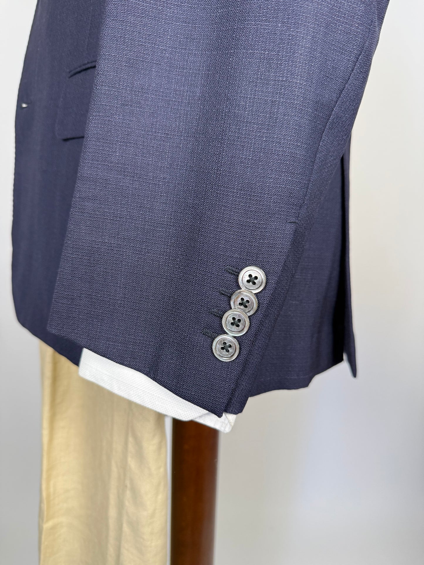 Giacca Aquascutum estiva hopsack blu- tg. 48